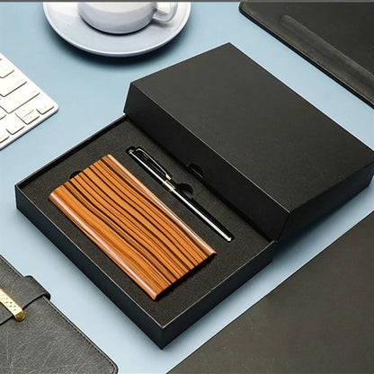 Wood Grain Wireless Charger Power Bank