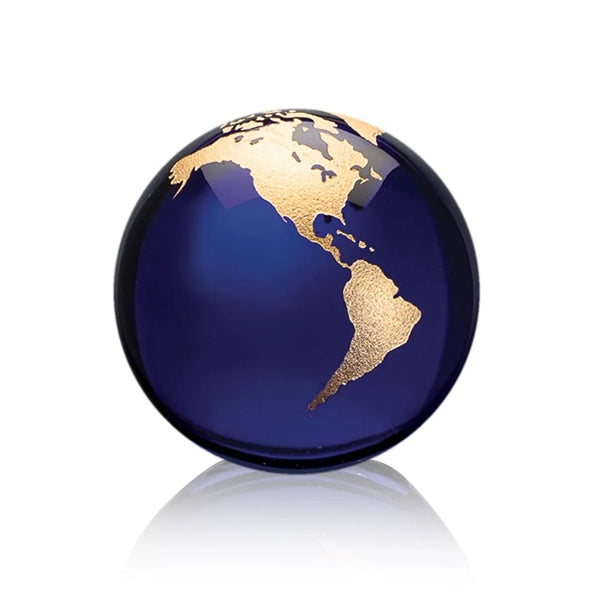 Globe Paperweight - Blue