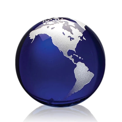 Globe Paperweight - Blue