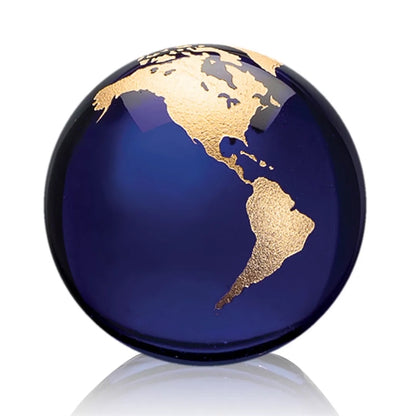 Globe Paperweight - Blue