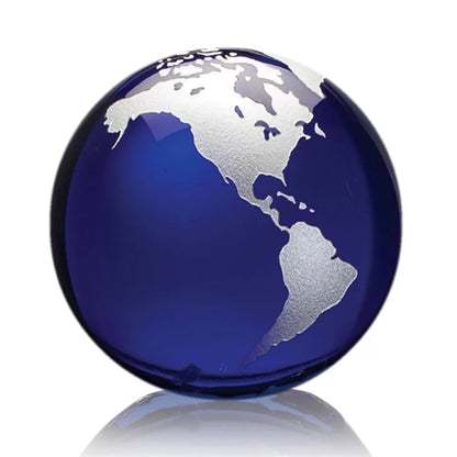 Globe Paperweight - Blue