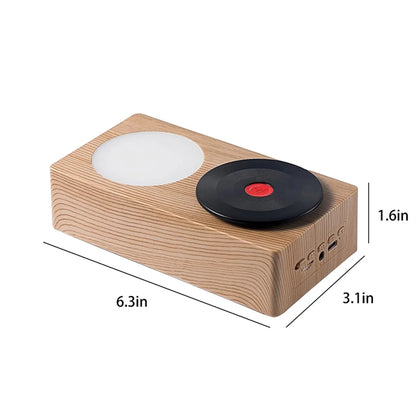 Vinyl Record Night Light Bluetooth Player