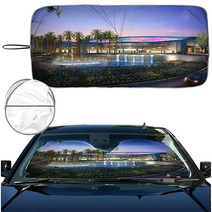 Sublimation Full Color Car Windshield Sun Shade w/ Pouch