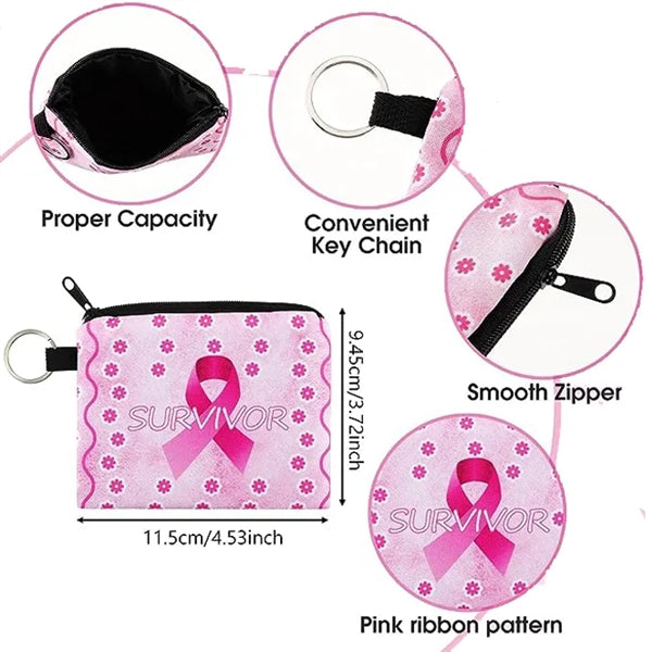 Inspirational Breast Cancer Awareness Small Coin Purse