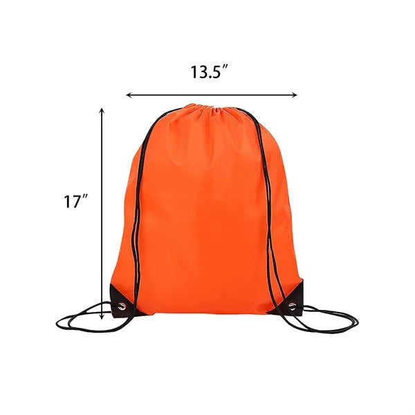 MOQ 30pcs Polyester Drawstring Backpack Bag