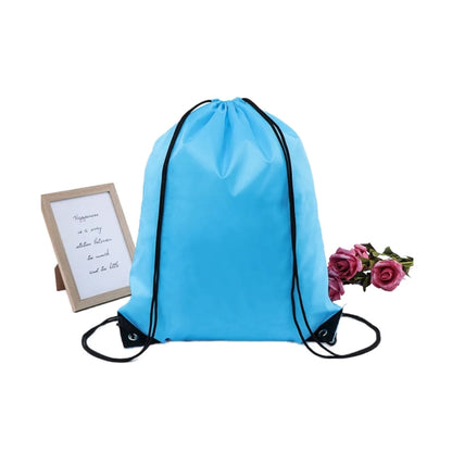 MOQ 30pcs Polyester Drawstring Backpack Bag