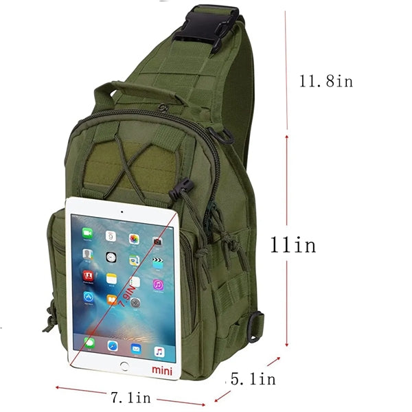 Tactical Molle Sling Bag  Backpack Shoulder Chest Daypack
