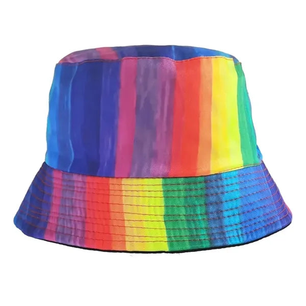 Custom Rainbow Colorful Printed Outdoor Fisherman Sun Hat