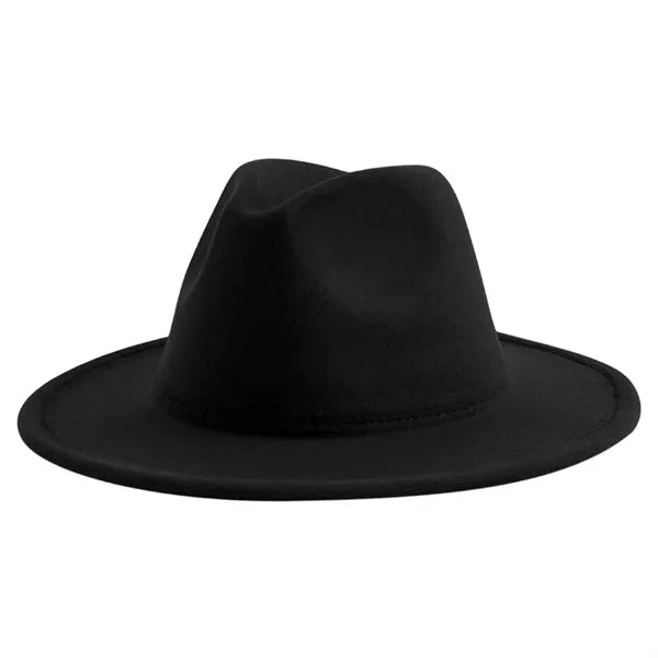 Custom Classic Solid Wide Brimmed Soft Fur Panama Hat