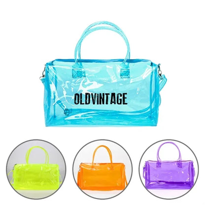 Custom Clear Duffel Tote Crossbody Bag