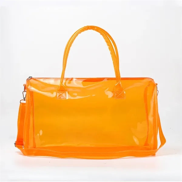 Custom Clear Duffel Tote Crossbody Bag