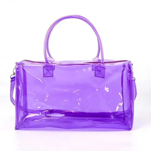 Custom Clear Duffel Tote Crossbody Bag