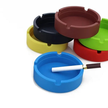 Round Silicone Circular Ashtrays