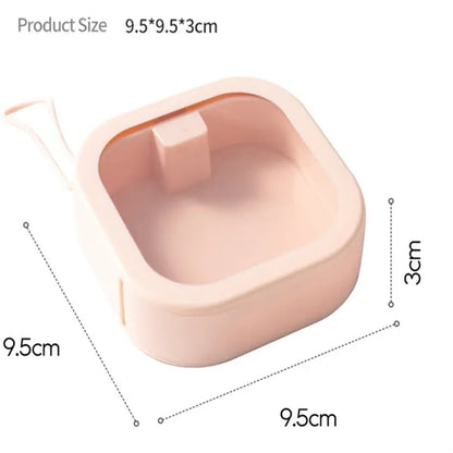 Portable Travel Hair Tie Organizer Cotton Swabs Holder