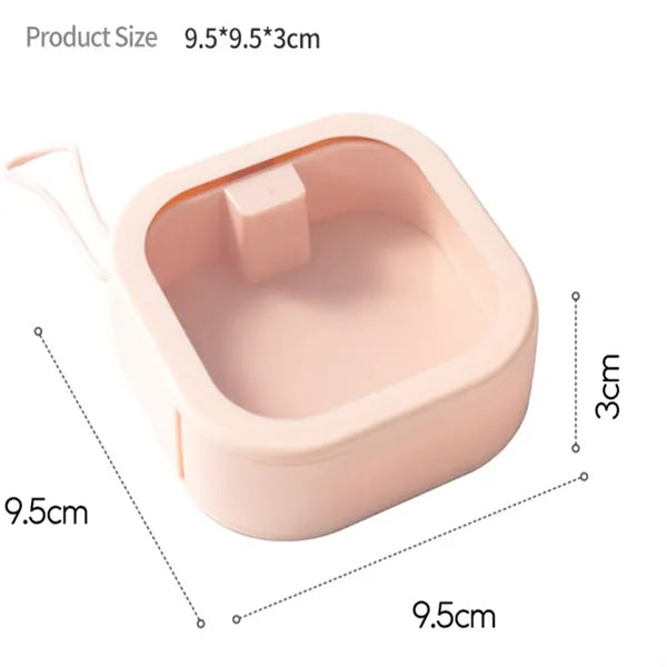 Portable Travel Hair Tie Organizer Cotton Swabs Holder