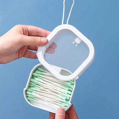 Portable Travel Hair Tie Organizer Cotton Swabs Holder