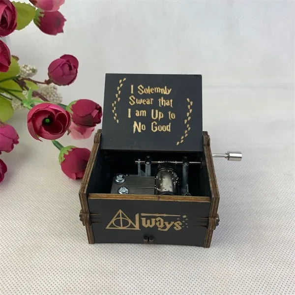 Customized Wood Hand Crank Music Box