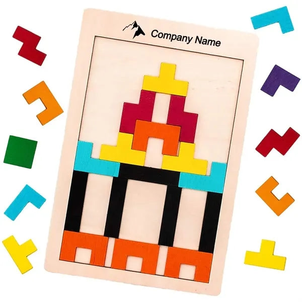 Wooden Tetris Puzzle