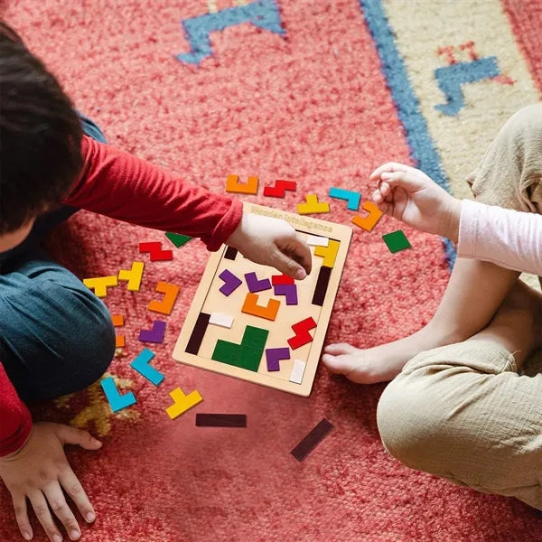Wooden Tetris Puzzle