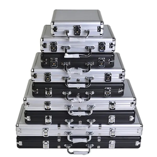 Texas Holdem Poker Chips Aluminum Case Set
