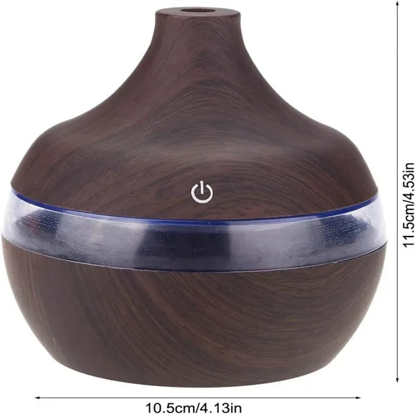 Wood Grain LED USB Color-changing Humidifier