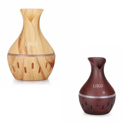 Wood Grain LED USB Color-changing Humidifier