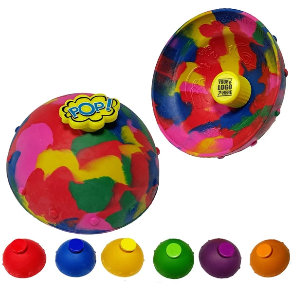 Hip Hop Pops Popper Toy Jump Bowl Ball