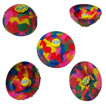 Hip Hop Pops Popper Toy Jump Bowl Ball