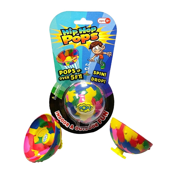 Hip Hop Pops Popper Toy Jump Bowl Ball