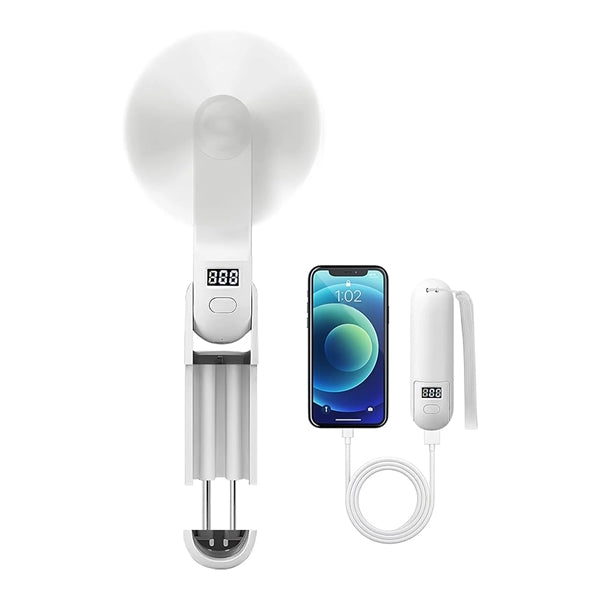 Usb Mini Fan with Powerbank and Telescopic Stand