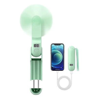 Usb Mini Fan with Powerbank and Telescopic Stand