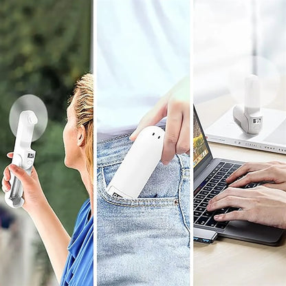 Usb Mini Fan with Powerbank and Telescopic Stand