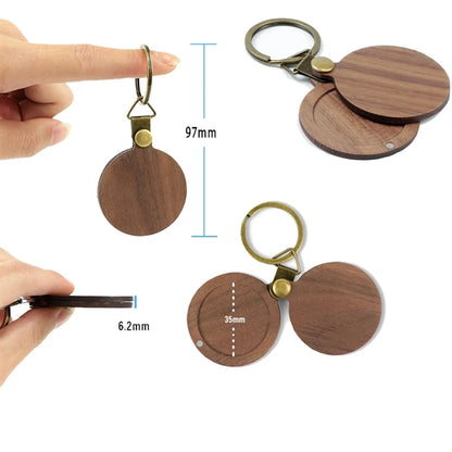 Wood Photo Holder Keychain for Love