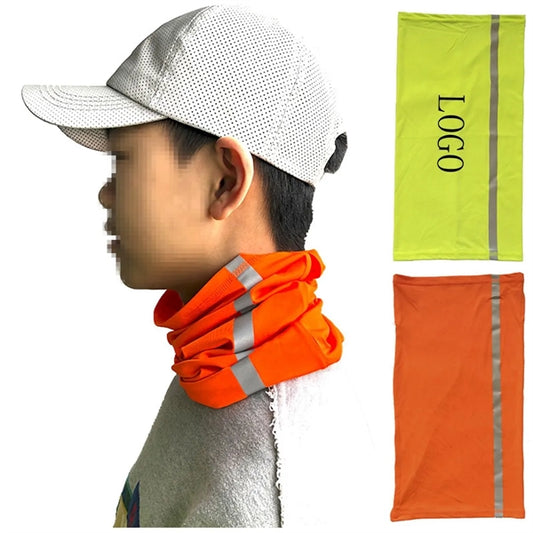 Reflective Neck Gaiter Visibility Neon Safety Bandana Scarf