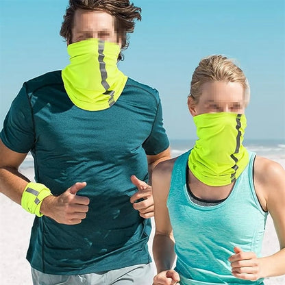 Reflective Neck Gaiter Visibility Neon Safety Bandana Scarf
