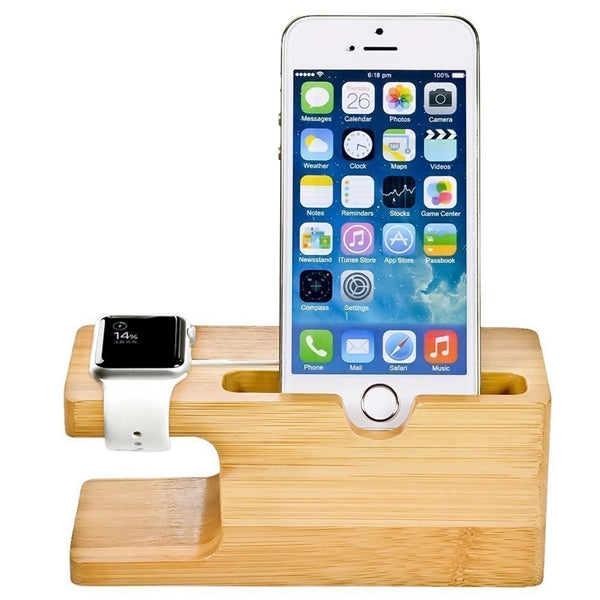 Bamboo Charging Stand