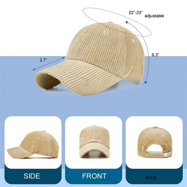 Corduroy Baseball Cap