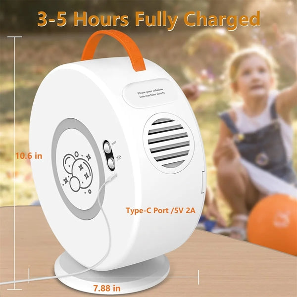 Rechargeable Automatic Bubble Machine