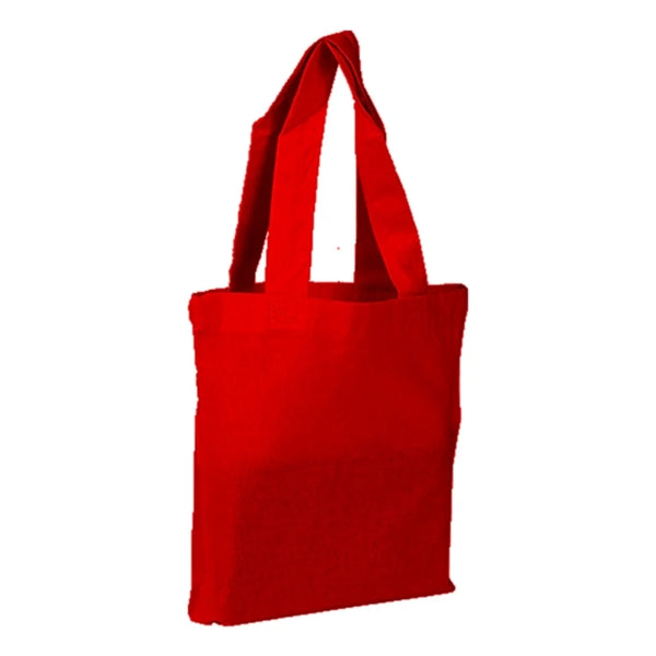 100% Cotton Sheeting Eco-Friendly Medium Tote Bag W/ Gusset