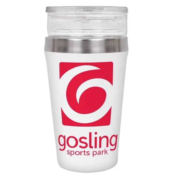 The Ascot Glass Stainless Combo Mug With Copper Lining
