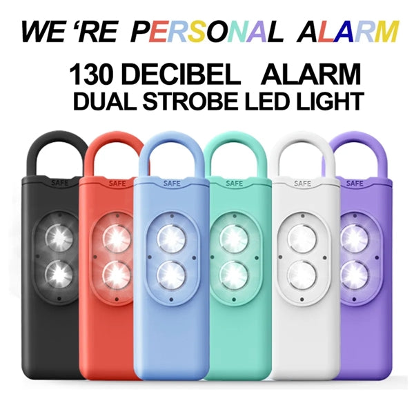 Personal Alarm Emergency Siren Whistle Keychain Dual LED
