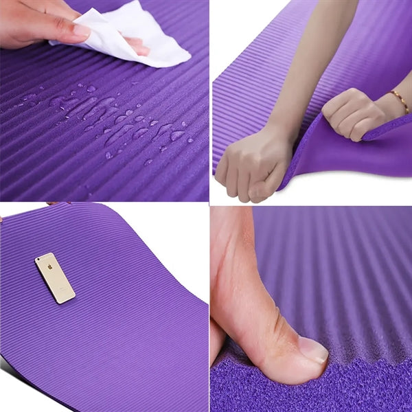 Multifunctional Extra Thick NBR Yoga Mat Non Slip
