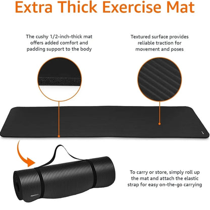 Multifunctional Extra Thick NBR Yoga Mat Non Slip