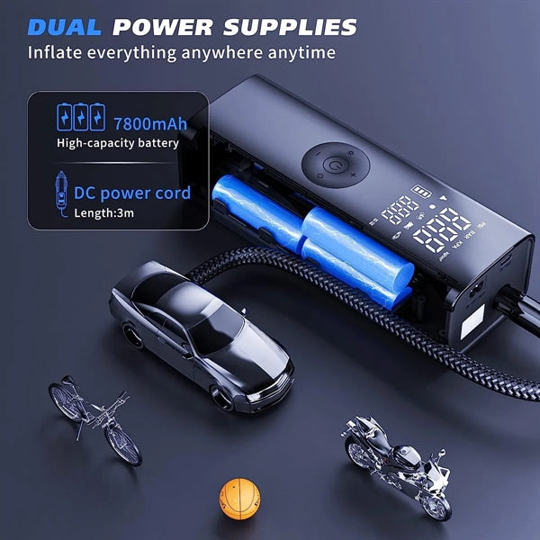 Cordless Tire Inflator Car Air Pump