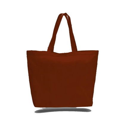12 Oz. Cotton Canvas Big Tote With Velcro Closure