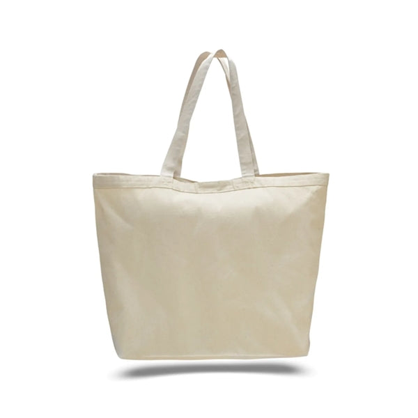12 Oz. Cotton Canvas Big Tote With Velcro Closure