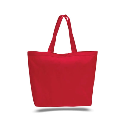 12 Oz. Cotton Canvas Big Tote With Velcro Closure