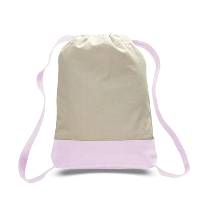 12 Oz. Cotton Canvas Two Tone Sport Backpack