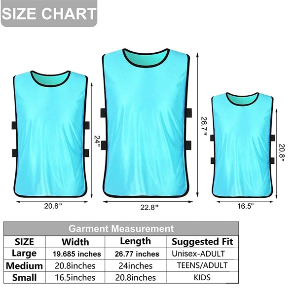 Unisex 160 GSM Birdseye Mesh Performance Training Pinnies