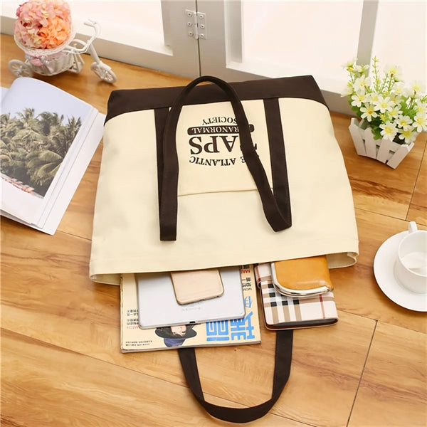 Customizable Promotional Canvas Captain Tote Bag